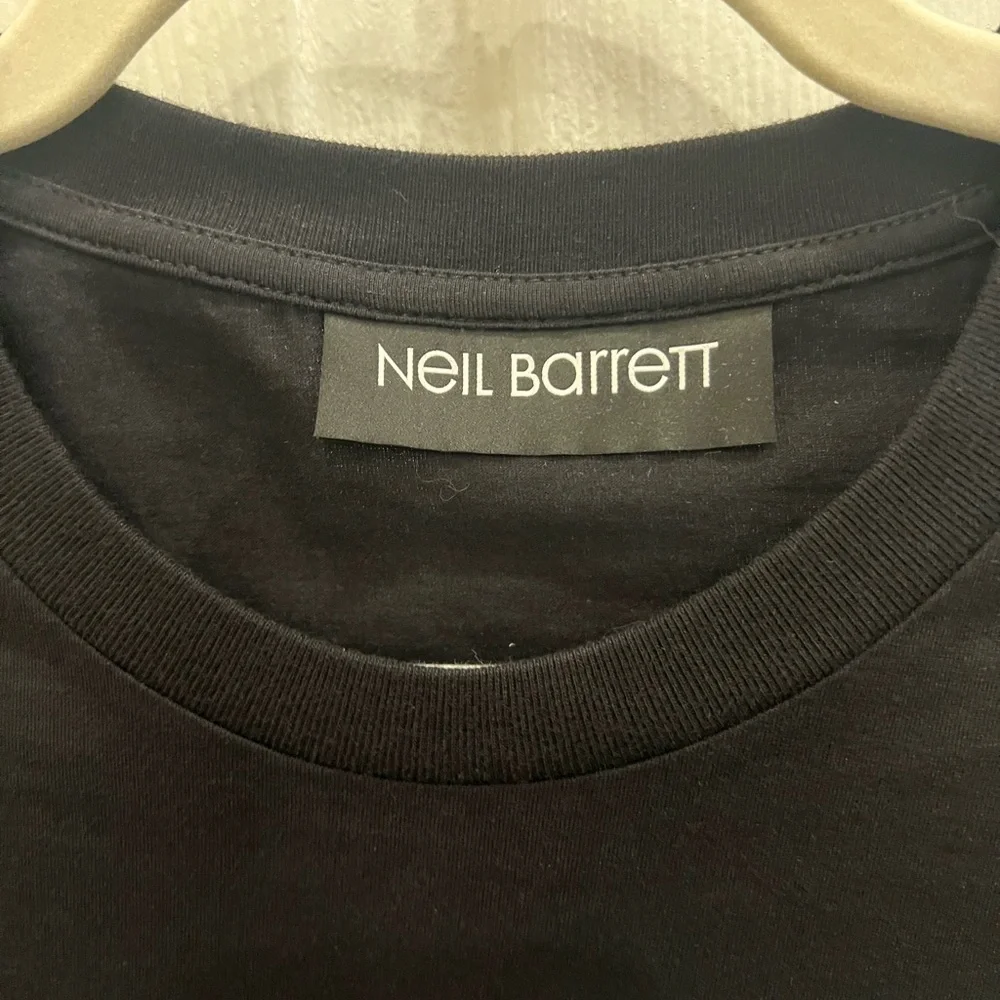 NWT - Neil Barrett Black Untitled T-Shirt - Picture 3 of 6